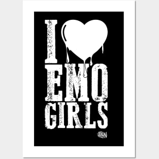 I love EMO Girls Posters and Art